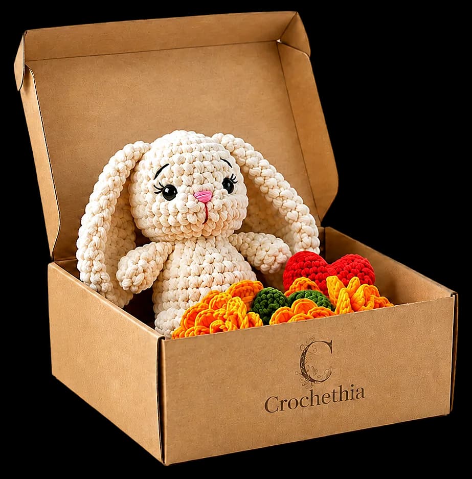 Ready-made crochet gift or box